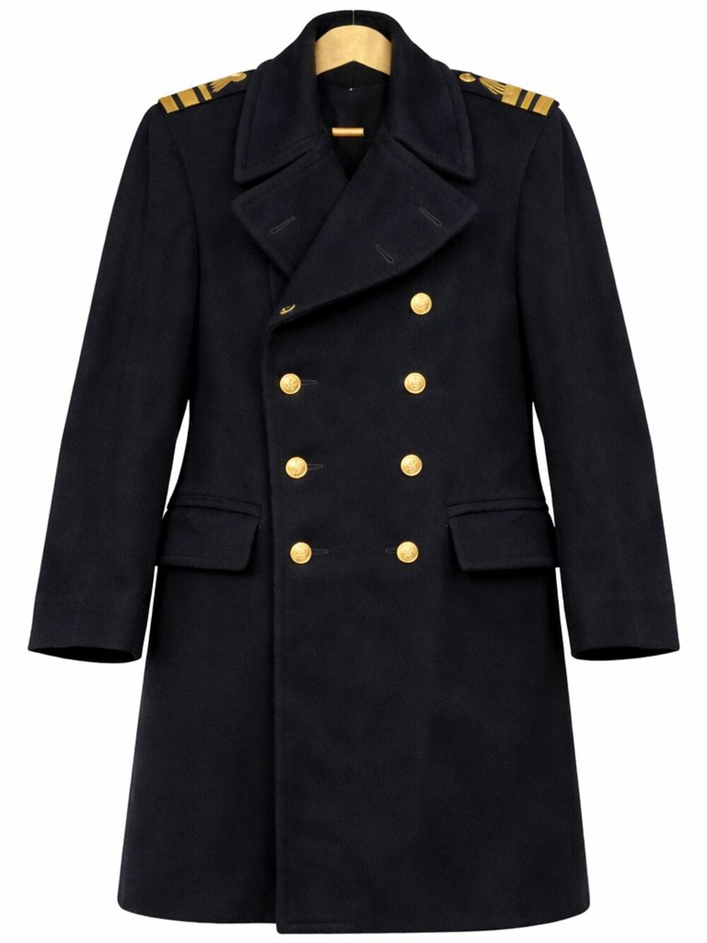 RARE WW2 Canadian RCN Navy Officer Great Coat Wool Lt Commander Military Coat 40